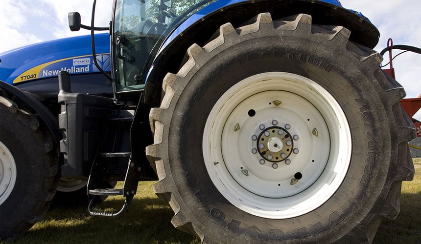 IF tyre with a high volume of air