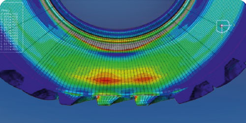 The more robust sidewall design allows for greater flexion and a larger soil footprint which optimises traction