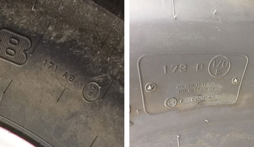 Load index markings