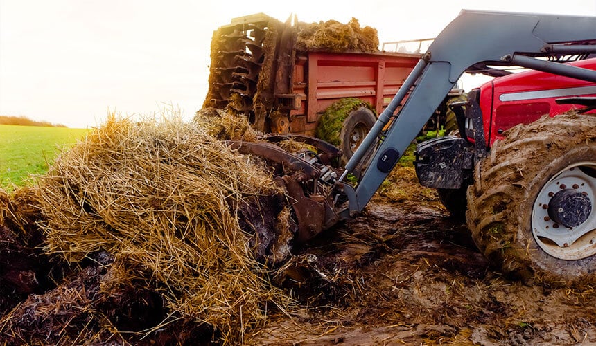 A tyre that can withstand a high inflation pressure to compensate for the weight on the front loader