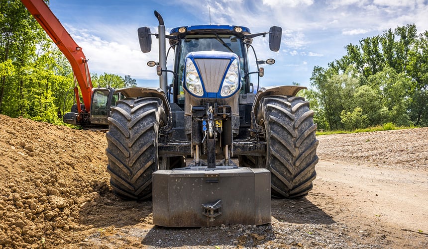 Agricultural tyres will wear faster when used for civil engineering work